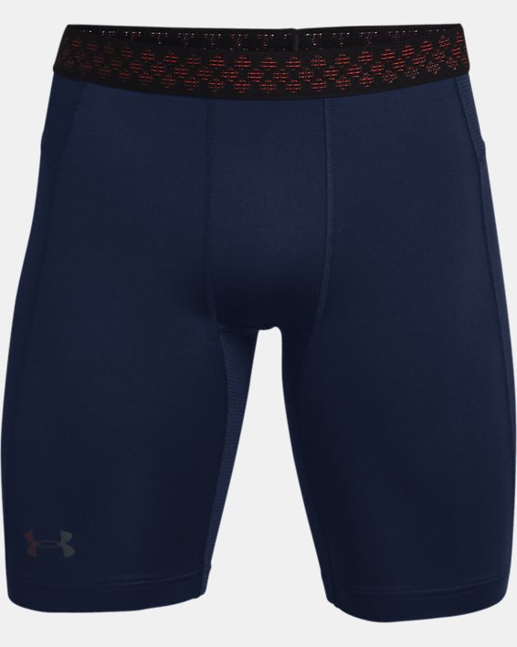 Pantalón corto UA RUSH™ HeatGear® 2.0 Compression para hombre, Blue, pdpMainDesktop image number 4